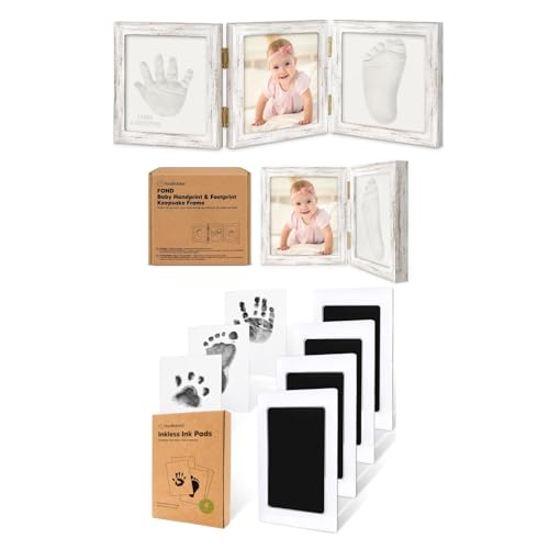 KeaBabies Baby Shower Gift - Hand Footprint Kit for Boys Girls