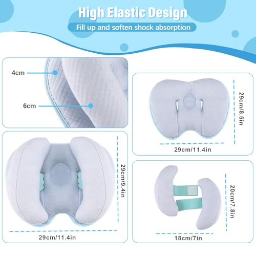 Upgraded 2 in 1 Baby Travel Pillow with Adjustable Strap