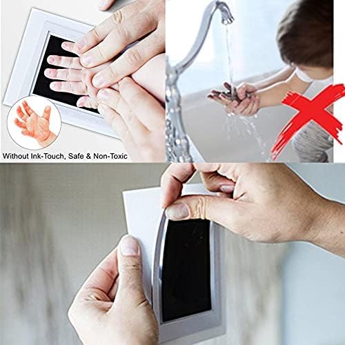 Baby Prints Handprint and Footprint Kit with 2 Clean-Touch Inkless Ink Pads Gift for Newborn Keepsakes and Baby Showers