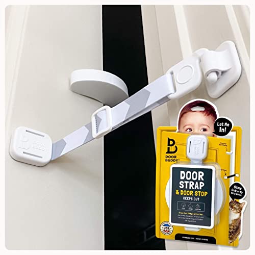 Door Buddy Child Proof Door Lock and Cat Door Stopper
