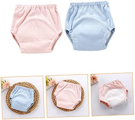 2 Pack Baby Training Pants Cotton Reusable Diaper Covers for Potty Training