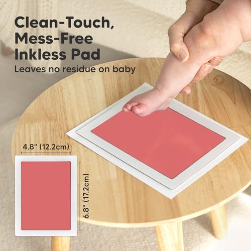 KeaBabies Inkless Hand and Footprint Kit with Frame