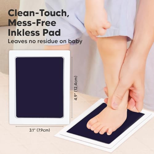 KeaBabies Hand Footprint Kit with Memory Book