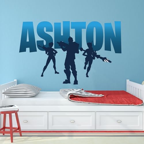 Personalized Gamer Room Decor Custom Gaming Wall Decal