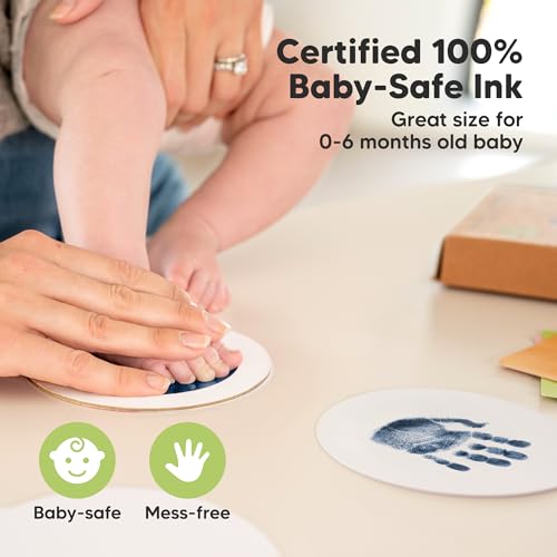 KeaBabies 2-Pack Inkless Hand and Footprint Kits