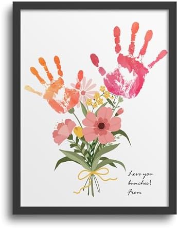 TwoDays Flower Bouquet Handprint Art Kit
