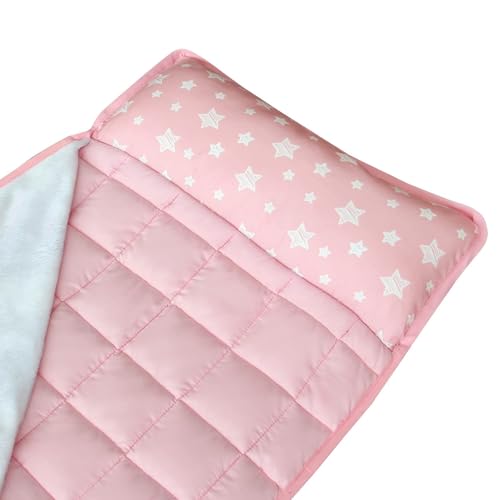 Toddler Nap Mat 2 Pack with Pillow and Fleece Blanket