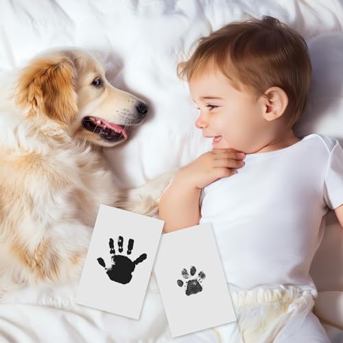 Inkless Baby Handprint Footprint Pad Black