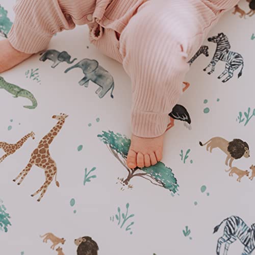 Sorrel Fern Baby Changing Pad Cover 2-Pack Safari Adventure
