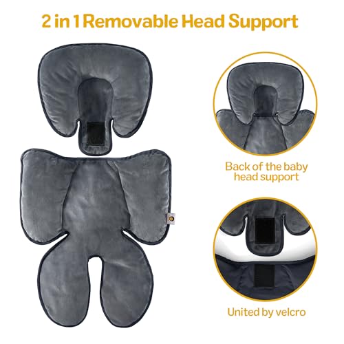 Deppon Infant Car Seat Insert Blue Opal 2-in-1 Reversible Cushion