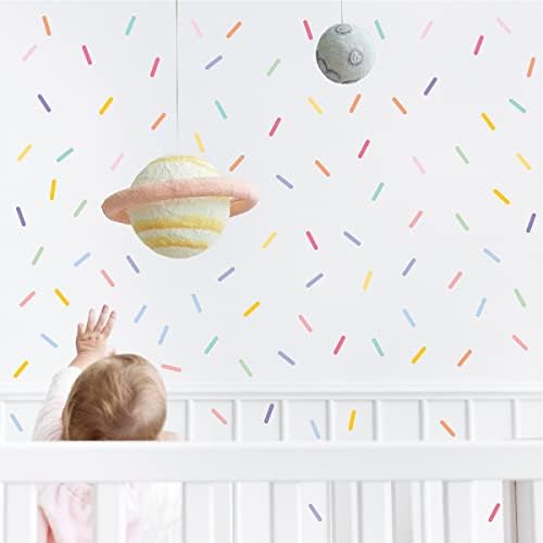 Confetti Strip Wall Decals for Kids Room Decor