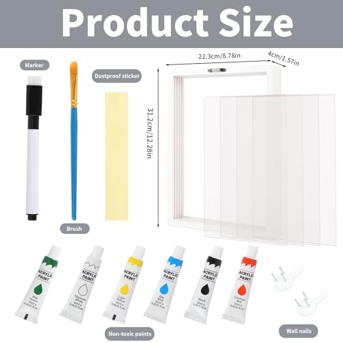 Family Handprint Kit with 6 Non-Toxic Colors