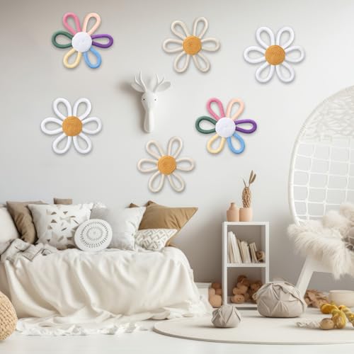 Ripeng 6 Pcs Boho Wall Decor for Baby Girls