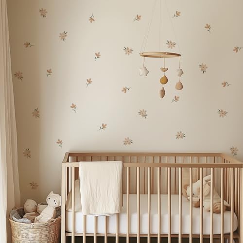 QUCHENG Boho Watercolor Wall Stickers 4 Sheets
