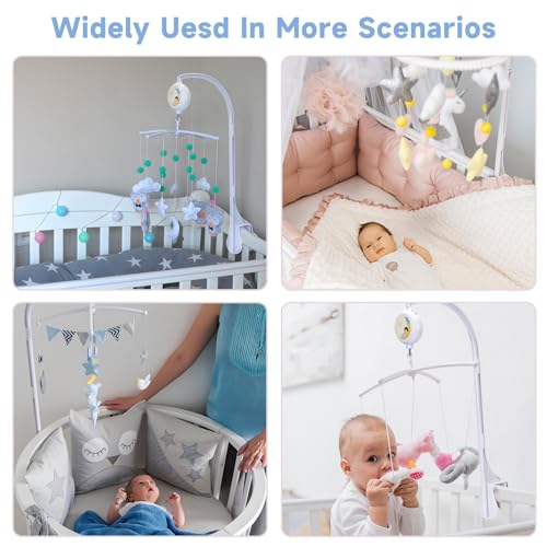 Baby Crib Mobile Arm Holder - White