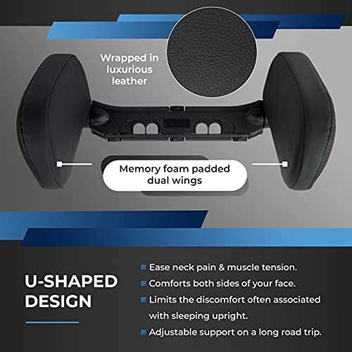 Slynx Car Headrest Pillow with Memory Foam Support