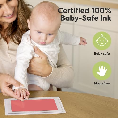 KeaBabies Inkless Hand and Footprint Kit with Frame