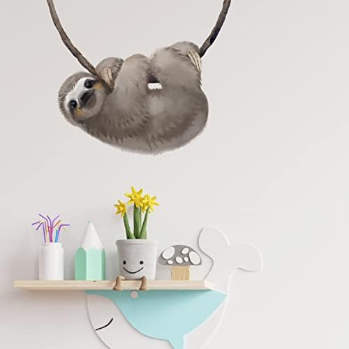 Little Sloth Wall Decal for Kids Baby Nursery Decor