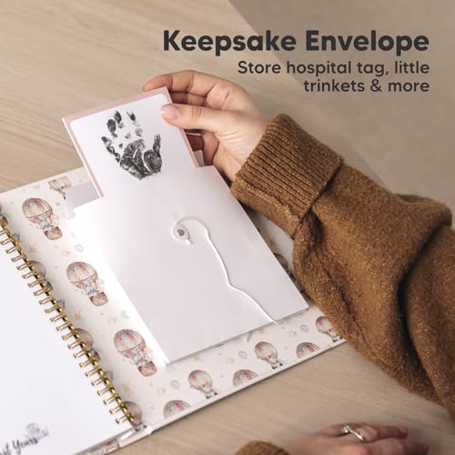 KeaBabies Inkless Hand and Footprint Kit with Memory Book
