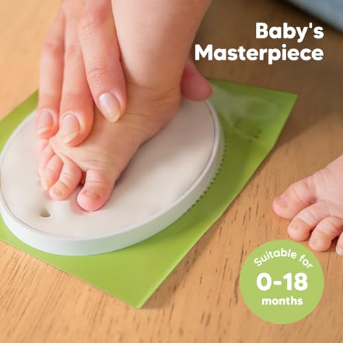 KeaBabies Inkless Handprint Footprint Keepsake Kit