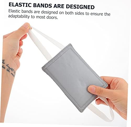 3pcs Door Cushion with Elastic Straps Noise Reducing Door Stopper