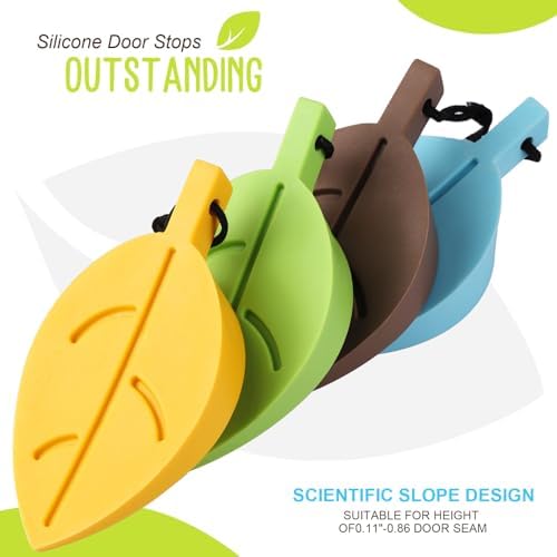 HNYYZL 4Pcs Silicone Door Stopper with Finger Protection
