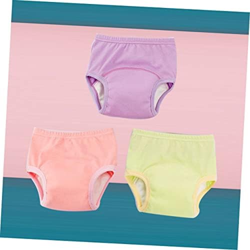 Wakauto 3 Pack Infant Diaper Covers Cotton Potty Training Pants