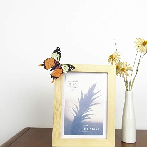 60PCS 3D Butterfly Wall Decals - Yellow Decoration Stickers