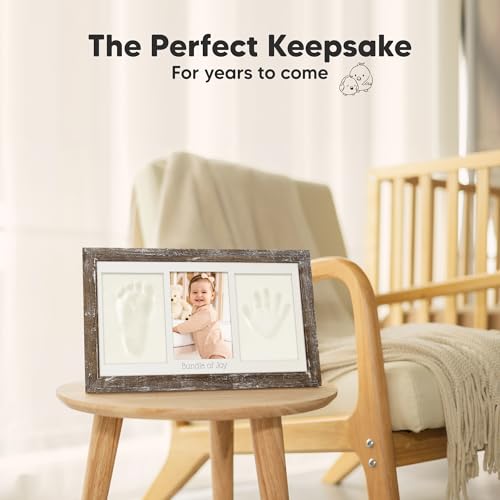 KeaBabies Baby Hand and Footprint Kit with Frame