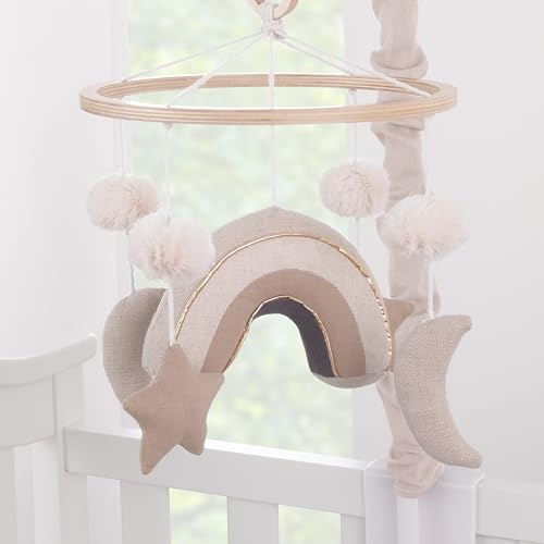 NoJo Rainbow Moon Stars Musical Mobile Plush