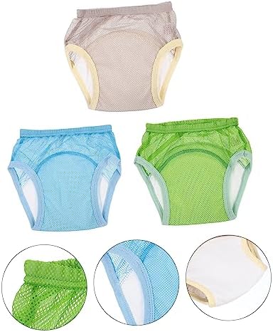 ANDRESLAD Potty Training Underwear 3pcs Toddler Potty Pants for Baby Boys Breathable Cotton Training Pants