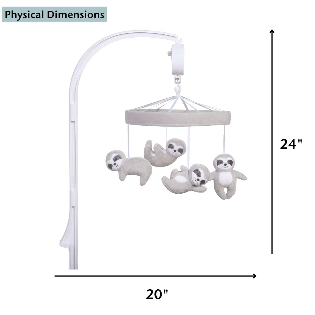 Sammy Lou Sloths Baby Crib Mobile with Music