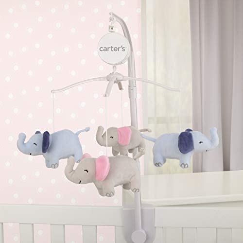 Carters Sweet Floral Elephants Musical Mobile