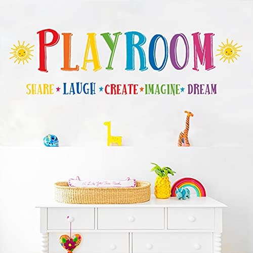 Mfault Large Playroom Rule Wall Decals Stickers