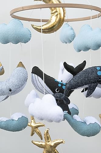 Fox Dream Ocean Animals Baby Mobile Whale