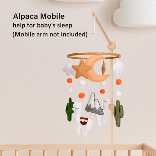 Llama Baby Crib Mobile Desert Theme
