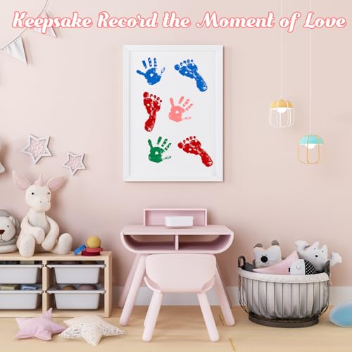 4-Pack Baby Footprint Kits for Newborns and Small Animals