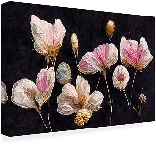 Trademark Fine Art Canvas Wall Art - Gentle Pink Dry Flowers