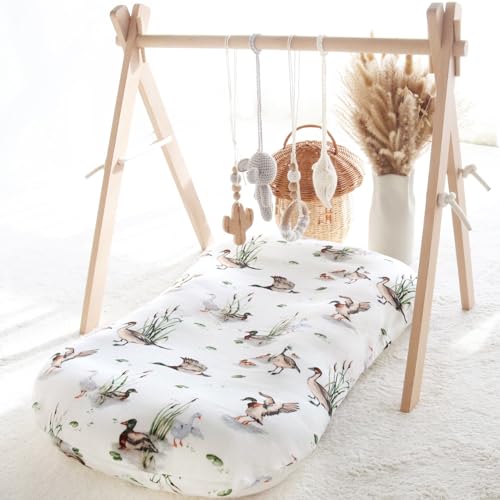 LifeTree Muslin Baby Lounger Cover Mallard Duck Pattern