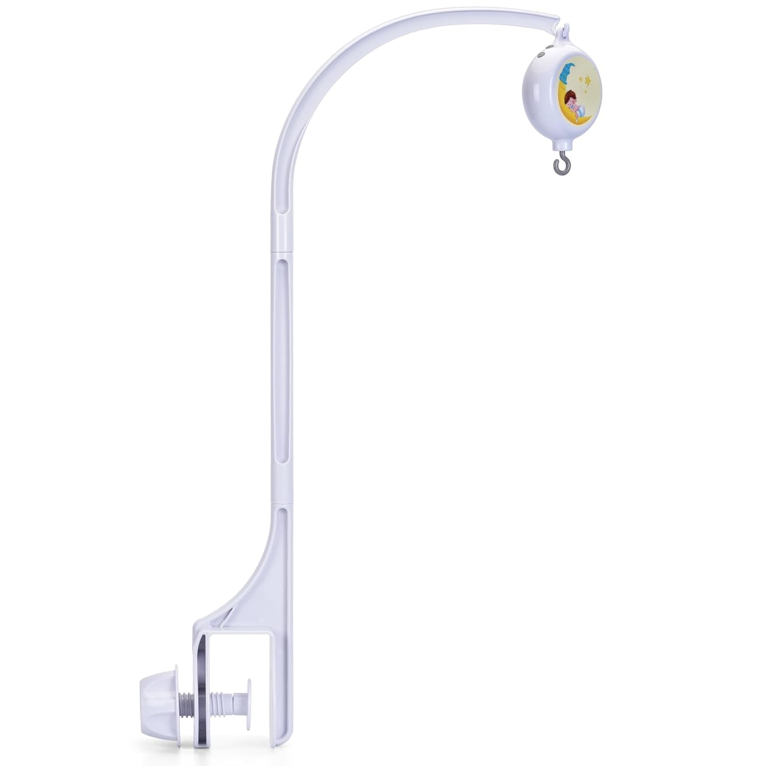 Baby Crib Mobile Arm Holder - White