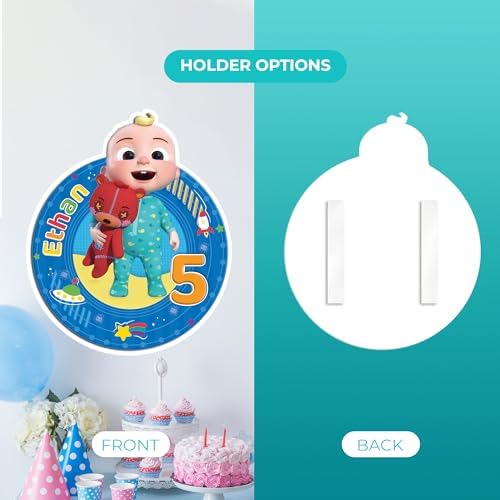 EGD JJ CoComelon Birthday Numbers Wall Plaque