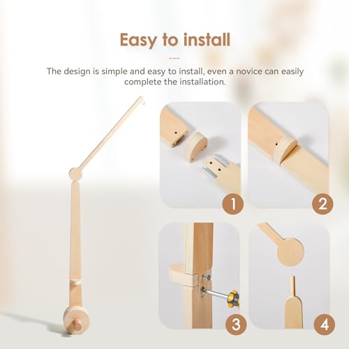 HI BABY MONMENT Crib Mobile Arm with 2 Height Settings