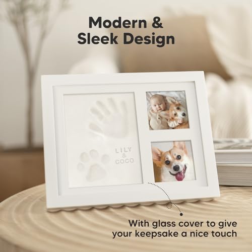 KeaBabies Baby Hand and Footprint Kit with Frame
