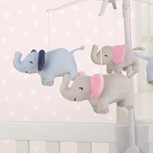 Carters Sweet Floral Elephants Musical Mobile
