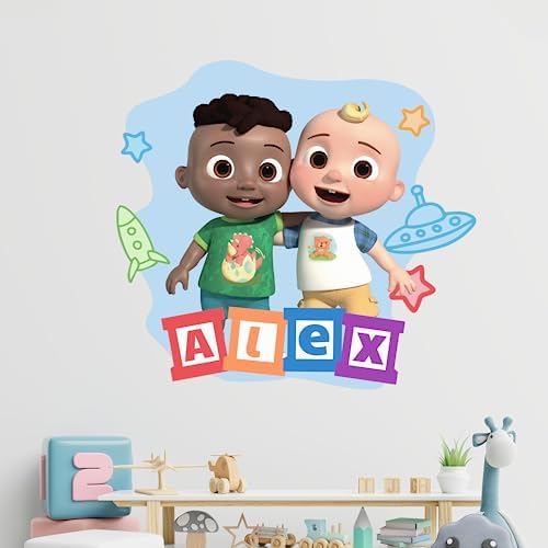 EGD Custom Name Wall Decal for CoComelon Kids