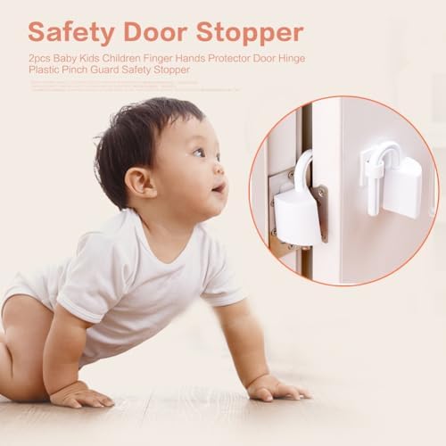Nikou 2pcs Finger Pinch Guard Door Safety Hinge Protector