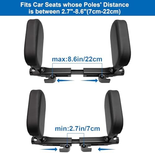 Spurtar Car Headrest Pillow for Kids with Adjustable Support