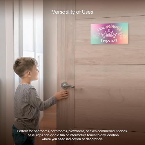 Princess Tower Door Sign Royal Room Decor 12x6 PVC Wall Sign