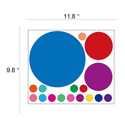 PARLAIM Polka Dot Wall Decals for Kids Bedroom