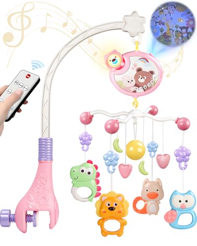 Crib Mobile With Music And Lights for 0-6 Months